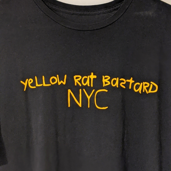 Other - YELLOW RAT BAZTARD NYC Black T-Shirt
